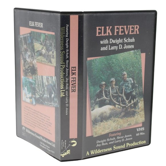 Elk Fever VHS Dwight Schuh Larry D Jones Wilderness Sound Production 60 Minutes - Picture 2 of 7